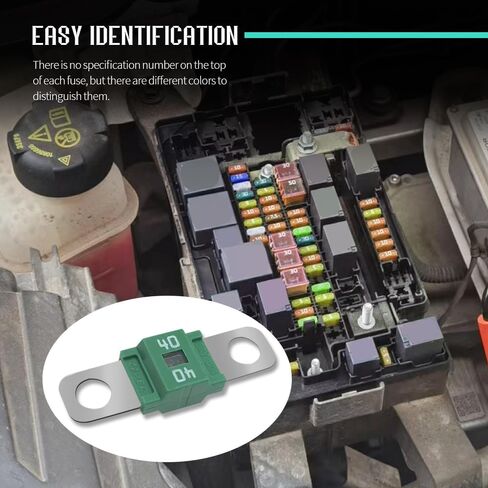 3 قطع AMI/Midi Fuse، 80A High Current Fuse Bolt-on Fuse، حوامل وHigh Current Bolt-on Midi Fuse، ملحقات السيارة MEGA/AMG/ANM المسمار فيوز عالمي للسيارات ومركبات البناء (80A) in Saudi Arabia