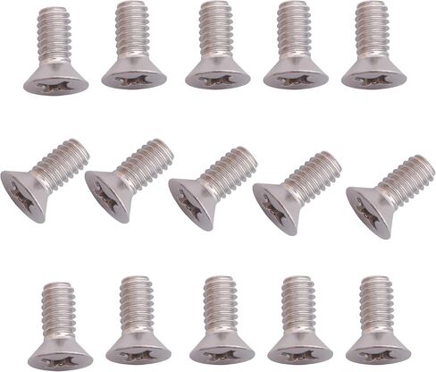 100 Pack 12-24 x 1/2" Black Flat Head Machine Screws, Full Thread, Phillips Drive, 304 Stainless Steel Countersunk Head Screws Coarse Thread UNC 12-24 Thread x 1/2" Length in Saudi Arabia