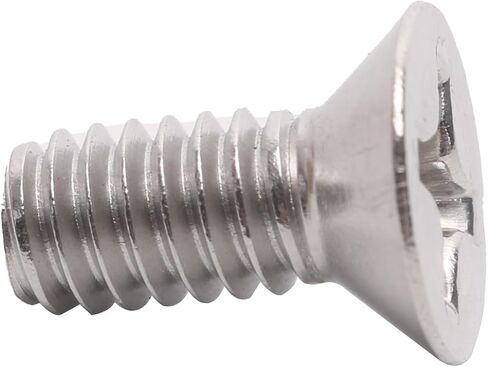 100 Pack 12-24 x 1/2" Black Flat Head Machine Screws, Full Thread, Phillips Drive, 304 Stainless Steel Countersunk Head Screws Coarse Thread UNC 12-24 Thread x 1/2" Length in Saudi Arabia