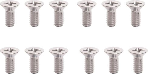 100 Pack 12-24 x 1/2" Black Flat Head Machine Screws, Full Thread, Phillips Drive, 304 Stainless Steel Countersunk Head Screws Coarse Thread UNC 12-24 Thread x 1/2" Length in Saudi Arabia