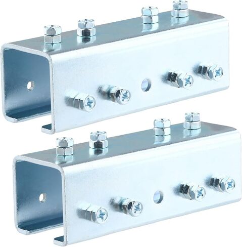 QWORK Electro-Galvanized Steel 3mm Strut Channel Connector, U Shaped, - Compatible with 1-5/8" Wide and 1-5/8" Height Strut Channels, 2 Pcs in Saudi Arabia