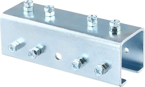 QWORK Electro-Galvanized Steel 3mm Strut Channel Connector, U Shaped, - Compatible with 1-5/8" Wide and 1-5/8" Height Strut Channels, 2 Pcs in Saudi Arabia