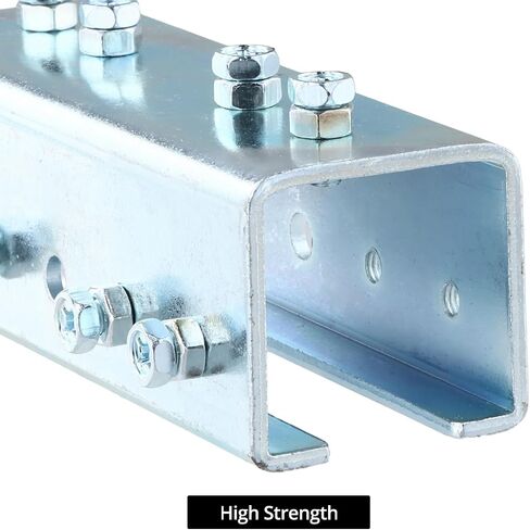 QWORK Electro-Galvanized Steel 3mm Strut Channel Connector, U Shaped, - Compatible with 1-5/8" Wide and 1-5/8" Height Strut Channels, 2 Pcs in Saudi Arabia