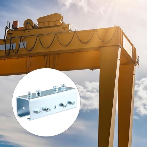 QWORK Electro-Galvanized Steel 3mm Strut Channel Connector, U Shaped, - Compatible with 1-5/8" Wide and 1-5/8" Height Strut Channels, 2 Pcs in Saudi Arabia