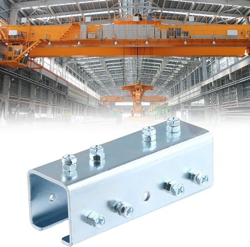 QWORK Electro-Galvanized Steel 3mm Strut Channel Connector, U Shaped, - Compatible with 1-5/8" Wide and 1-5/8" Height Strut Channels, 2 Pcs in Saudi Arabia