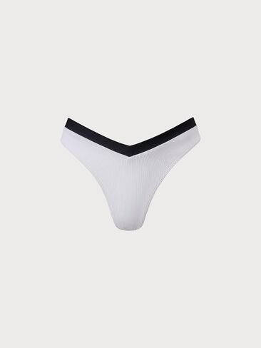 Women's cheecky Contrast Trim Triangle Bikini Set Sexy Bikini Top & Bottom in Saudi Arabia