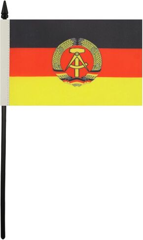 AZ FLAG Gibraltar Table Flag 4'' x 6'' - Gibraltarian Desk Flag 15 x 10 cm - Black Plastic Stick and Base in Saudi Arabia