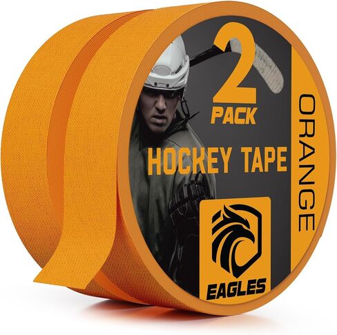 EAGLES Hockey Tape Multipurpose Cloth Tape Roll for Lacrosse Baseball & Softball Bats, Rackets, Pullup Bars, Gardening Tools, Easy Tear Over Grip - Multi Sport Handle Tape - Sports Gift in Saudi Arabia