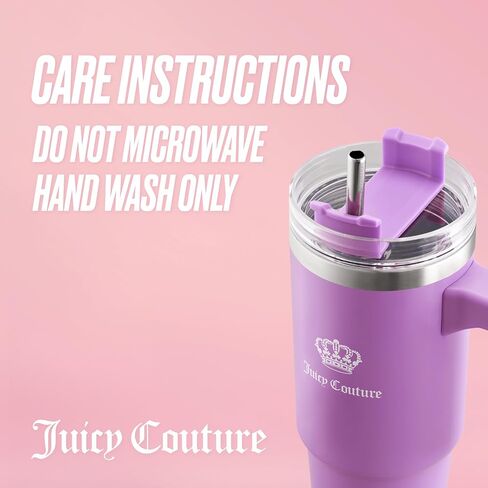 Juicy Couture Travel Style Fashion Water Bottle - Teal - 31.5oz - Trendy Hydration Bottles in Saudi Arabia