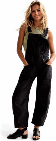 Kedera Womens Overalls Denim Loose Fit Wide Leg Adjustable Baggy Jeans Jumpsuit Y2K Comfy in Saudi Arabia