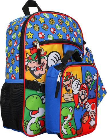 BIOWORLD Super Mario Brothers 5-Piece Backpack & Lunchbox Set in Kuwait