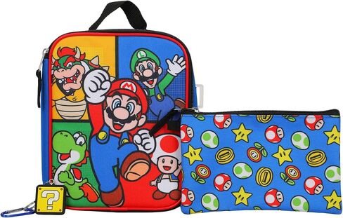 BIOWORLD Super Mario Brothers 5-Piece Backpack & Lunchbox Set in Kuwait