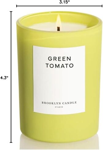 Brooklyn Candle Studio Matcha Summer Candle - Luxury Scented Candle, Vegan Soy Wax, Hand Poured in The USA, 70 Hour Slow Burn Time - 10oz in Saudi Arabia