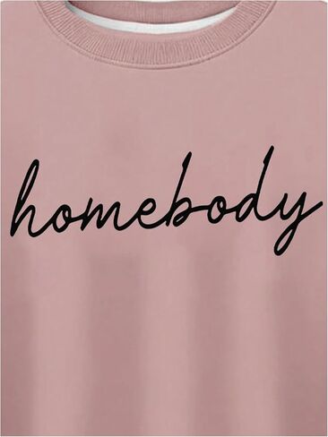 SOLY HUX Women's Plus Size Sweatshirt Letter Print Crew Neck Long Sleeve Pullover Tops in Saudi Arabia
