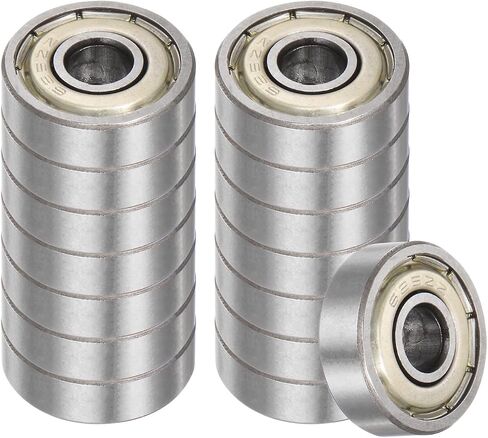 6pcs 6200-ZZ Deep Groove Ball Bearings - [10mm Bore x 30mm OD x 9mm Thickness] Double Metal Shielded P6 Bearings for Industrial Equipment, Carbon Steel, Z1 in Saudi Arabia