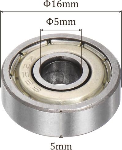 6pcs 6200-ZZ Deep Groove Ball Bearings - [10mm Bore x 30mm OD x 9mm Thickness] Double Metal Shielded P6 Bearings for Industrial Equipment, Carbon Steel, Z1 in Saudi Arabia