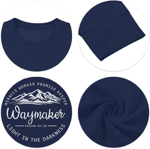 Christian Waymaker Sweatshirts For Women Religious Faith Sweatshirt Womens Graphic Soft Crewneck Long Sleeve Shirts in Kuwait