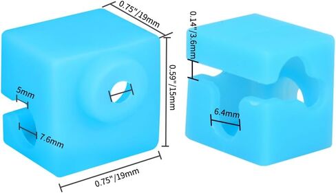4 قطع فوهات بركان 0.4 مم وجوارب سيليكون بركانية متوافقة مع Anycubic Vyper، Kobra Max، Kobra Plus 3D Printer، Vyper Heater Block Silicone Socks ترقية غطاء Vyper Hotend in Saudi Arabia