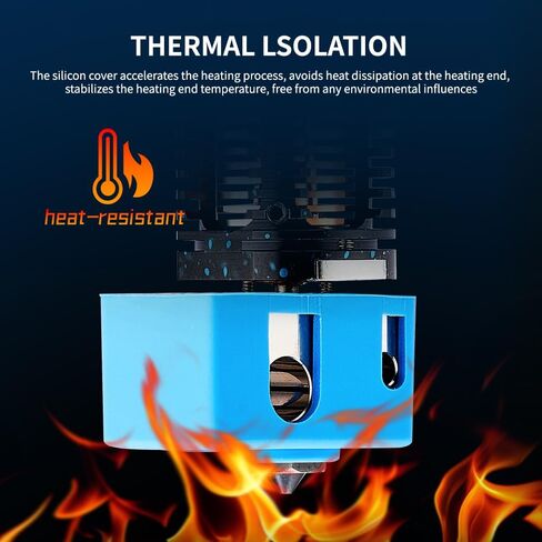4 قطع فوهات بركان 0.4 مم وجوارب سيليكون بركانية متوافقة مع Anycubic Vyper، Kobra Max، Kobra Plus 3D Printer، Vyper Heater Block Silicone Socks ترقية غطاء Vyper Hotend in Saudi Arabia