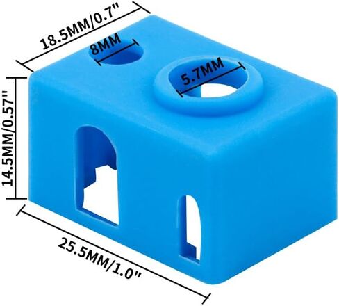 4 قطع فوهات بركان 0.4 مم وجوارب سيليكون بركانية متوافقة مع Anycubic Vyper، Kobra Max، Kobra Plus 3D Printer، Vyper Heater Block Silicone Socks ترقية غطاء Vyper Hotend in Saudi Arabia