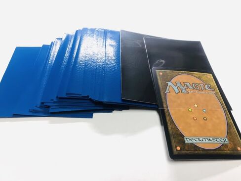 Blueblack Gloss Card Sleeves for MTG, 600 Pieces Perfect Fit Standard Card Sleeves for Trading Card Sports Cards Baseball Cards TCG Magic, Card Protector for Mini Photo, Sturdy and Nice Shuffling in Kuwait