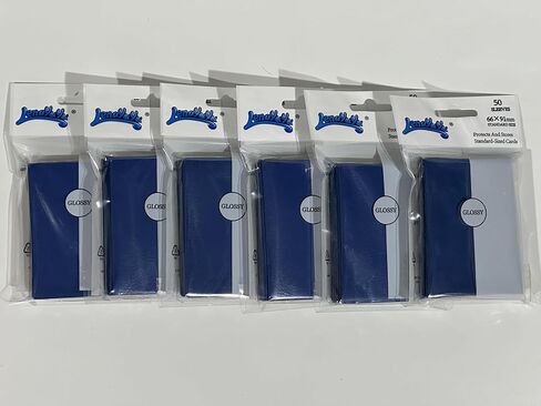 Blueblack Gloss Card Sleeves for MTG, 600 Pieces Perfect Fit Standard Card Sleeves for Trading Card Sports Cards Baseball Cards TCG Magic, Card Protector for Mini Photo, Sturdy and Nice Shuffling in Kuwait