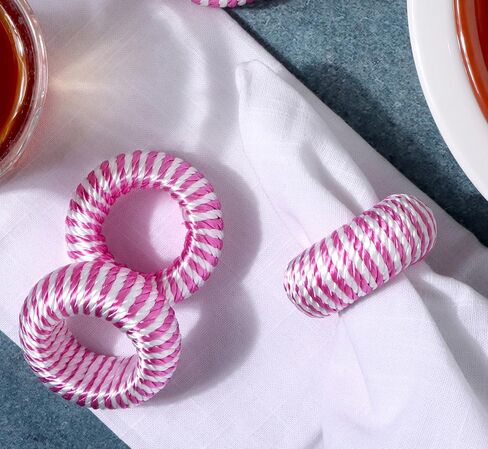 Napkin Ring Holders, Napkin Rings, Napkin Rings Set of 12, Napkin Ring Holders for Cloth Napkins, Round Serviette Rings, Napkin Ring Set, Napkin Ring Bulk - Crystal in Saudi Arabia