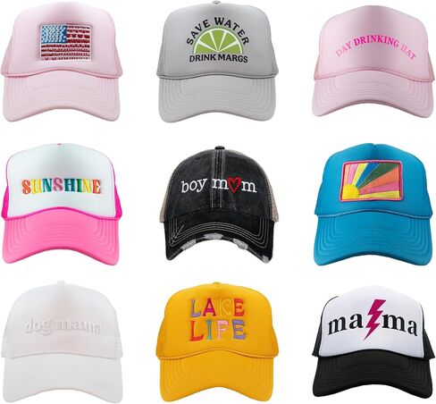 قبعة KATYDID Take It Easy Foam Trucker (أزرق مخضر عميق) in Kuwait