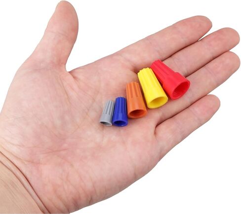 مجموعة صواميل موصلات الأسلاك، مقاسات متنوعة، 220 قطعة، أغطية الأسلاك، موصلات لصق الأسلاك، موصلات كهربائية، أغطية الأسلاك المحمولة للتوصيل السريع، أغطية الأسلاك الملونة الكهربائية in Kuwait