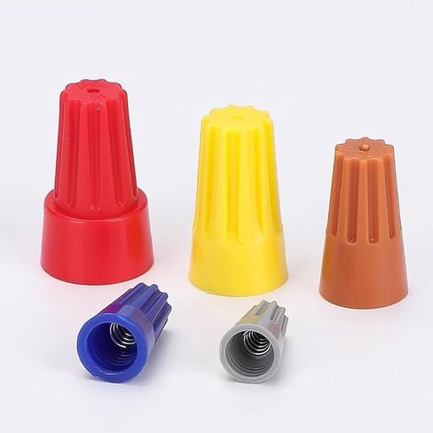 مجموعة صواميل موصلات الأسلاك، مقاسات متنوعة، 220 قطعة، أغطية الأسلاك، موصلات لصق الأسلاك، موصلات كهربائية، أغطية الأسلاك المحمولة للتوصيل السريع، أغطية الأسلاك الملونة الكهربائية in Kuwait