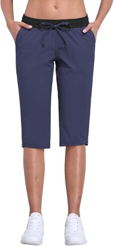 Nonwe Cargo Pants Women Capri Pants سريعة الجفاف للمشي لمسافات طويلة للنساء مع جيوب in Kuwait