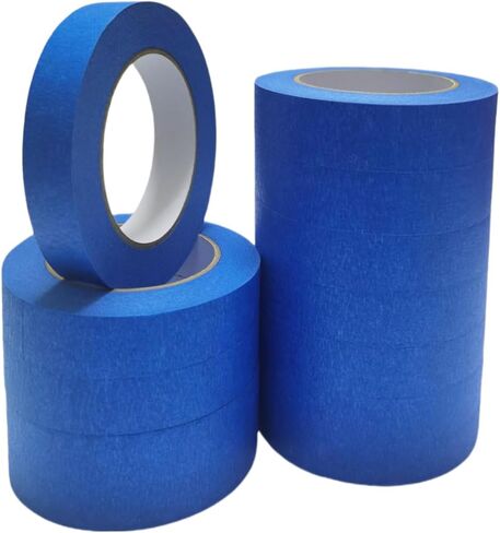 Masking Tape Painters Tape Painting Tape - 12 Rolls Beige White Painter's Tape 1 Inch x 55 Yards Paint Tape Artist Tape Paper Tape DIY Craft Tape for Decorating, Labeling - 25mm x 50M in Saudi Arabia