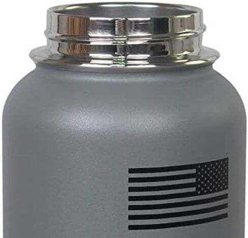 Tactical Pro Supply 32 oz. Patriotic Water Bottles | Decorated in the USA | Made with Premium Stainless Steel Material | Double Wall Vacuum Water Bottle Insulated in Kuwait