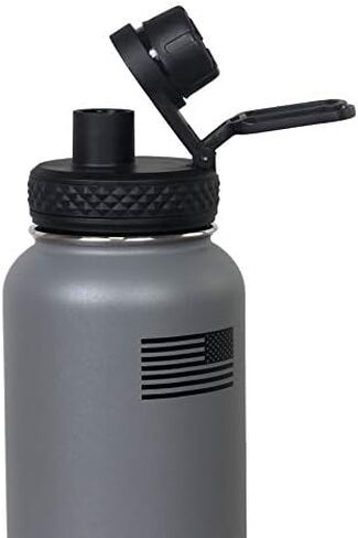 Tactical Pro Supply 32 oz. Patriotic Water Bottles | Decorated in the USA | Made with Premium Stainless Steel Material | Double Wall Vacuum Water Bottle Insulated in Kuwait