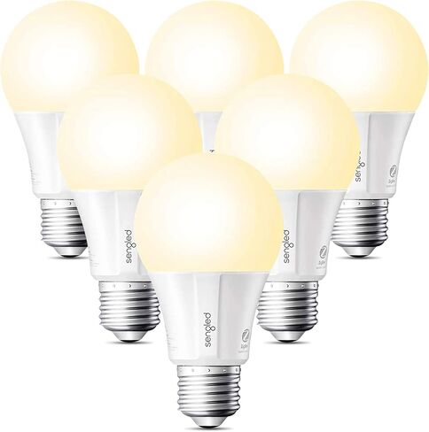 Sengled Smart Light Bulbs, Zigbee Hub Required, Works with Alexa and SmartThings, Voice Control with Google Home and Echo with built-in Hub, Soft White 60W Equivalent A19 Dimmable Smart Bulbs, 4-Pack in Saudi Arabia