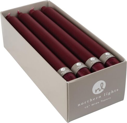 Northern Lights Candles Premium Tapers 10" 12PK - Ivory - 76596 in Saudi Arabia