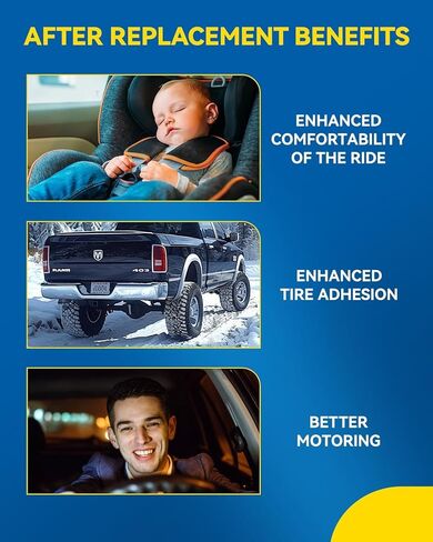 PHILTOP Front Complete Struts Shock absorber Compatible With Civic 2006 2007 2008 2009 2010 2011 Strut Assembly 172284 172285 Struts with Coil Spring Assemblies Set of 2 SAA726 in Kuwait