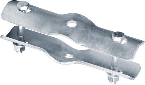 2 حزمة 2-1/2 "(2-3/8" OD) خط السكك الحديدية المشبك الأنابيب لسلسلة ربط السور، تركيب شارع الصلب المجلفن، 4 طريق السكك الحديدية إلى موصل آخر، مشبك تثبيت مزدوج للحظيرة كشك in Kuwait