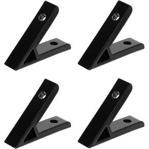 45 Degree Angle Bracket 2020 Corner Angle Bracket Black 45 Degree Angle Aluminum Profile Corner Brackets Aluminum Alloy 2020 Extrusion Corner Angle Bracket,4 Pack
