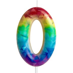 ZHIHUI Birthday Candles, Colorful 3D Numbers Party Decoration, Cute Shiny Number Candle Birthday Cake Topper for Kids Boy Girl Birthday Shower Cake Party Decoration Celebration Supplies (Number 9)