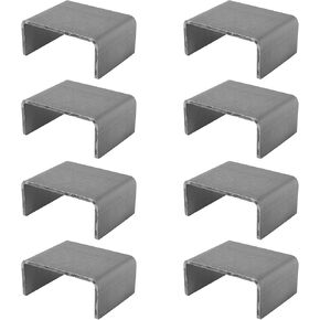 12 Pcs Heavy Duty Weld On Trailer Stake Pockets,2'' x 4'' Raw Steel Weld-On Stake Pocket Brackets for Trailer & Truck