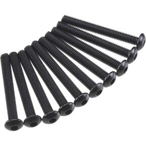 Axial AXA120 Hex Socket Button Head Screws (10-Piece), M3x25mm, Black