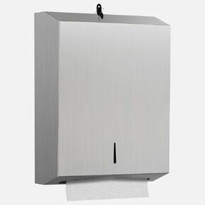 Countertop Paper Towel Dispenser Multifold Trifold C fold- Bathroom Commercial Hand Paper Towel Dispenser Holder for Kitchen Bathroom Toilet Hotel, 200 Sheets Refill Reminder (White)