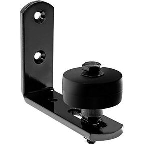 Barn Door Floor Guide Stay Roller - Black Wall Mount for Sliding Door by Hearth Creek