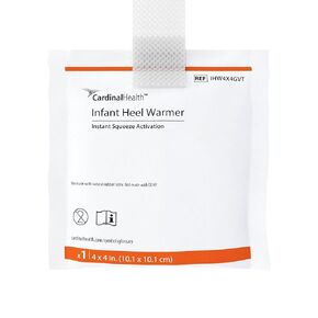 Cardinal Health™ Infant Heel Warmer, Squeeze Activated, 4inx4in, Case of 100