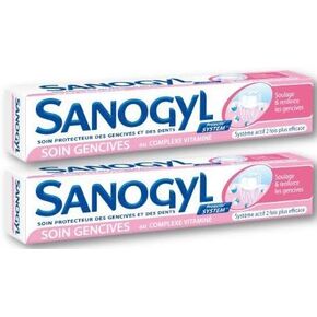 Soin Gencives Toothpaste for Irritated Gum Care (2 x 75 Ml Tubes) by Sanogyl