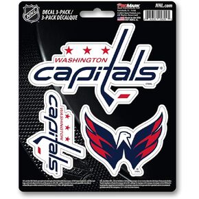 FANMATS NHL - Washington Capitals 3 Piece Decal Set, Red