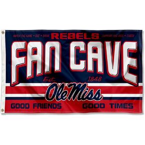 Ole Miss Fan Man Cave Banner Flag