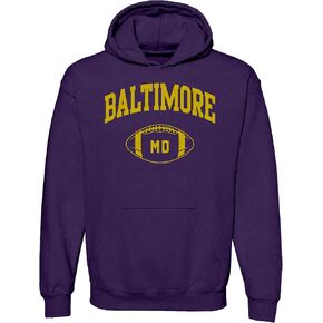 UGP Campus Apparel Classic Football Arch - Sports Team City Pride Hoodie