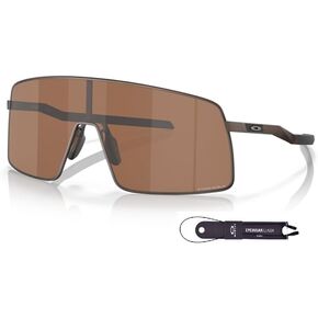 Oakley Sutro TI OO6013 Shield Sunglasses for Men + BUNDLE Accessory Leash + Designer iWear Kit